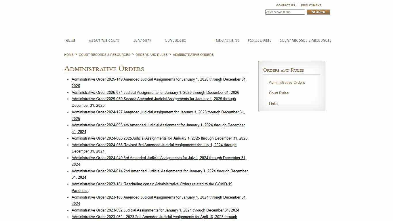 Administrative Orders - 16th Circuit Court of Jackson County, Missouri